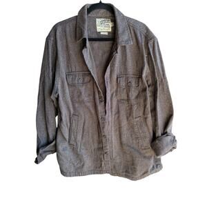 Grayers Men's Heavyweight Cotton Shirt Jacket Button Up Workwear Shacket XL/EG
